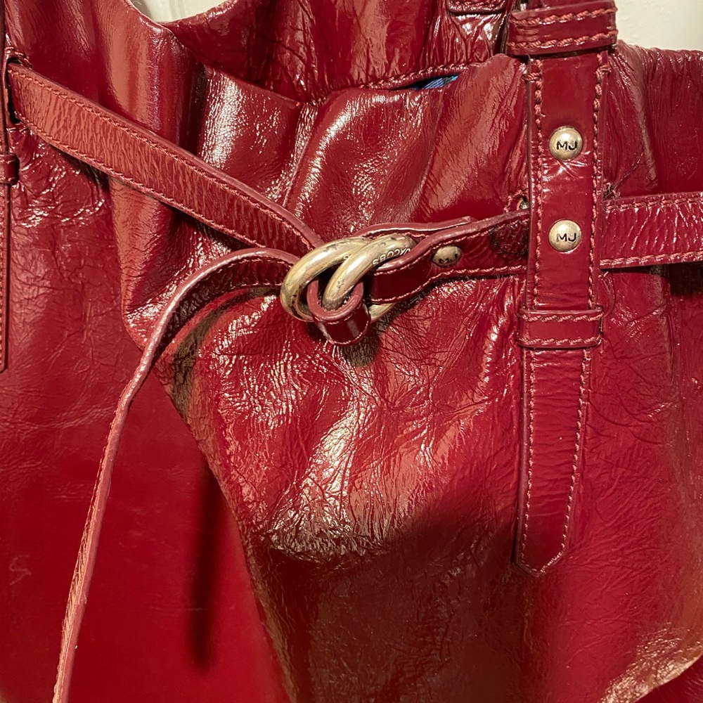 Marc Jacobs Burgundy Leather overnight/Backpack tote - Picture 5 of 10